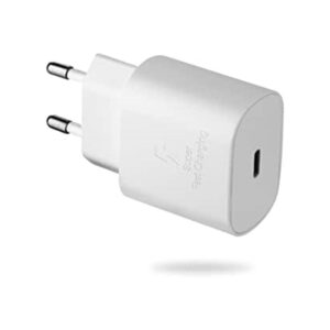 ULTRA FAST PD 25W CHARGER COMPATIBLE WITH SAMSUNG WITHOUT CABLE WHITE COLOR - Image 1