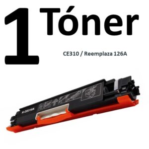 1 Toner for HP CE310A / CF350A Black Replaces 126A / 130A PREMIUM QUALITY - Image 1