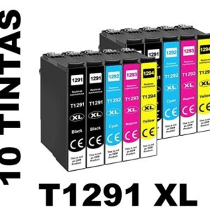 10 Compatible Black and Color Ink Cartridges T2621 T2631 T2632 T2633 T2634 PREMIUM QUALITY - Image 1