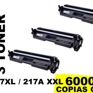 3 Toner for HP CF217 XL Black PREMIUM QUALITY - Image 1