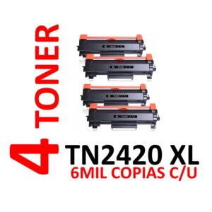 4 Toner for Brother TN2420 XL DOUBLE CAPACITY 6K PREMIUM QUALITY - Image 1