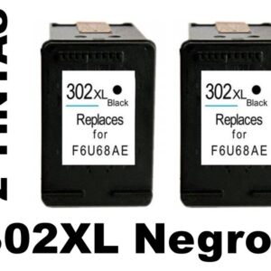2 Compatible Black Ink Cartridges 302 XL HP PREMIUM QUALITY - Image 1