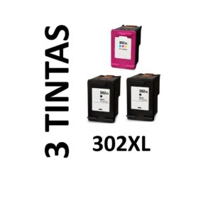 3 Compatible Ink Cartridge 302 XL HP PREMIUM QUALITY - Image 1