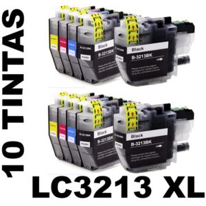 10 Compatible Ink Cartridges for Brother LC 3213XL PREMIUM QUALITY - Image 1