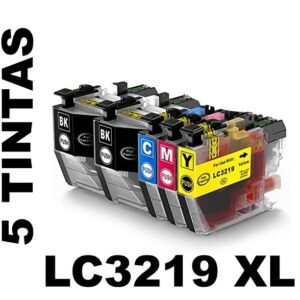5 Compatible Ink Cartridges for Brother LC 3219XL PREMIUM QUALITY - Image 1