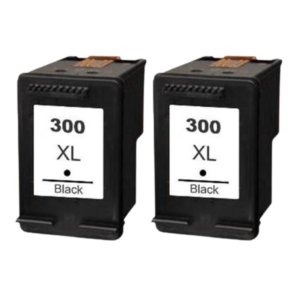 2 Compatible Black and Color Ink Cartridges 300 XL HP PREMIUM QUALITY - Image 1
