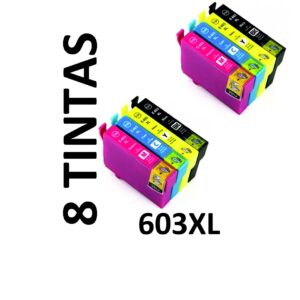 8 Compatible Ink Cartridges 603XL Epson PREMIUM QUALITY - Image 1