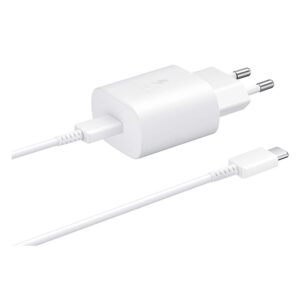 ULTRA FAST PD 25W CHARGER COMPATIBLE WITH SAMSUNG WITH WHITE CABLE - Image 1
