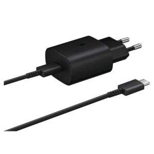 ULTRA FAST PD 25W CHARGER COMPATIBLE WITH SAMSUNG WITH BLACK CABLE - Image 1